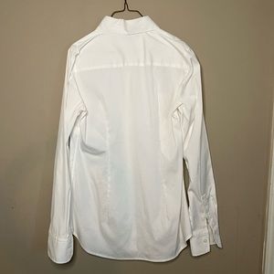 White long sleeve button down shirt.  Size 2.